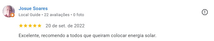 Avaliação Google - Josue Soares